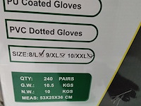 Ca. 240x paar werkhandschoenen met anti slip - afbeelding 2 van  3