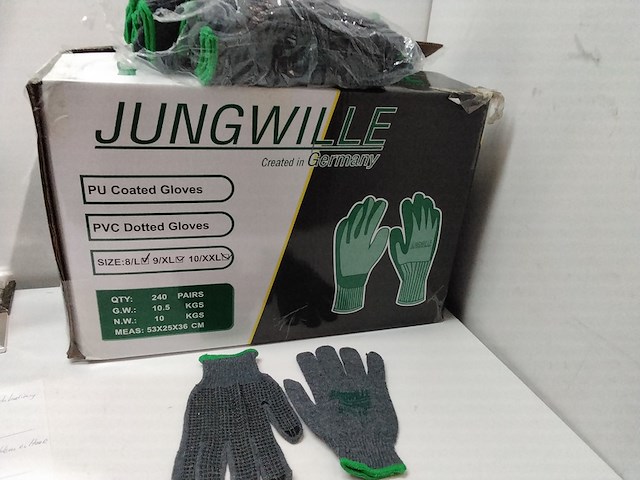 Ca. 240x paar werkhandschoenen met anti slip - afbeelding 1 van  3