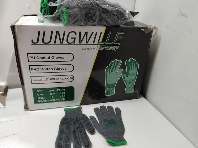 Ca. 240x paar werkhandschoenen met anti slip - afbeelding 1 van  3