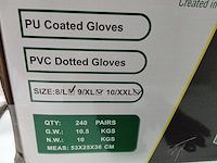 Ca. 240x paar werkhandschoenen met anti slip - afbeelding 2 van  3