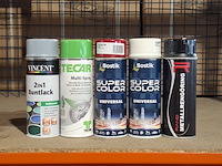Ca. 240x spuitbus met verf en sprays, o.a. vincent, tecar en bostik - afbeelding 5 van  5