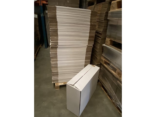 Ca. 240x verzend / wikkeldozen 65x25x58cm, wit - afbeelding 1 van  2