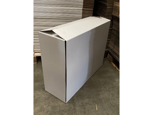 Ca. 240x verzend / wikkeldozen 65x25x58cm, wit - afbeelding 2 van  2