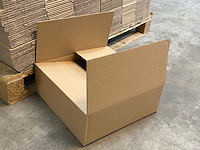Ca. 240x verzenddozen 39x39x14cm dubbelgolf, bruin - afbeelding 2 van  4