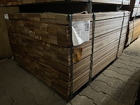 Ca. 242x guyana teak planken geschaafd, 25x90mm, lengte 125cm - afbeelding 4 van  4