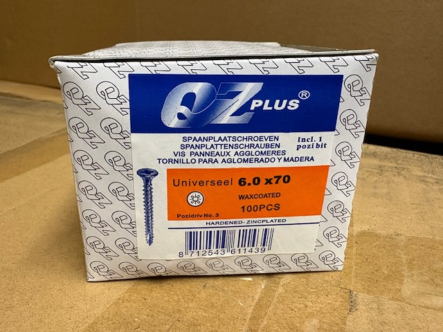 Ca. 24x 100 pack spaanplaatschroeven qz-combi, 6x70 - afbeelding 2 van  4