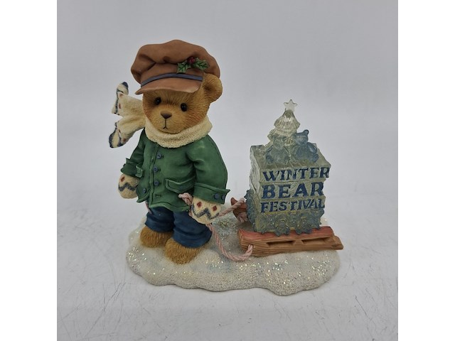Ca. 24x beeldje, cherished teddies, james - going my way for the holidays, 269786 - afbeelding 1 van  7