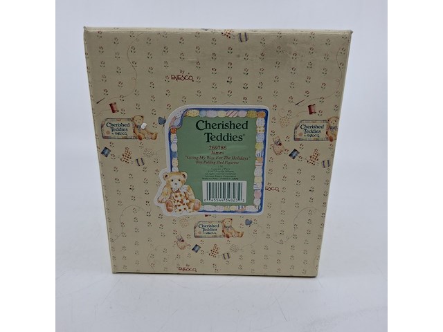 Ca. 24x beeldje, cherished teddies, james - going my way for the holidays, 269786 - afbeelding 6 van  7