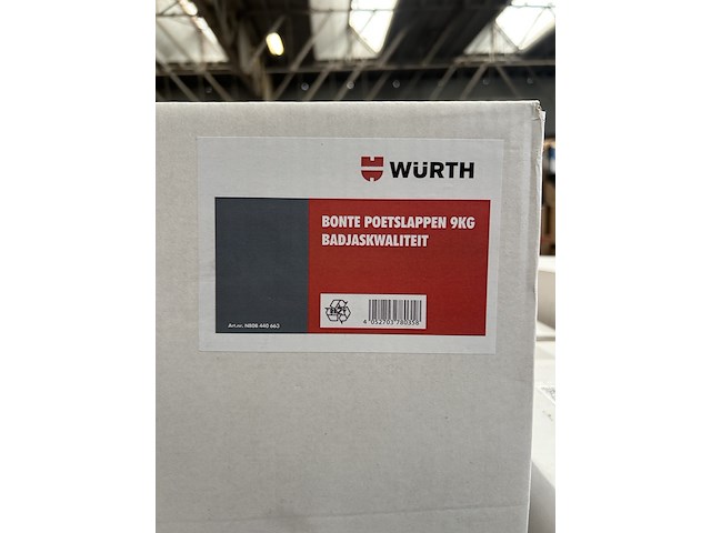 Ca. 24x doos bonte poetslappen 9 kg badjaskwaliteit - afbeelding 2 van  3