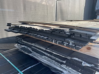 Ca. 24x douglas acoustic design profiel zwart gecoat, 22x142mm, lengte 500cm - afbeelding 3 van  3