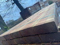 Ca. 24x douglas balken fijnbezaagd, 75x175mm, lengte 300cm - afbeelding 1 van  3