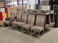 Ca. 24x eettafel stoelen, grijs skai - afbeelding 1 van  9