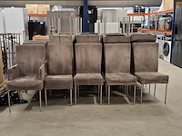 Ca. 24x eettafel stoelen, grijs skai - afbeelding 2 van  9
