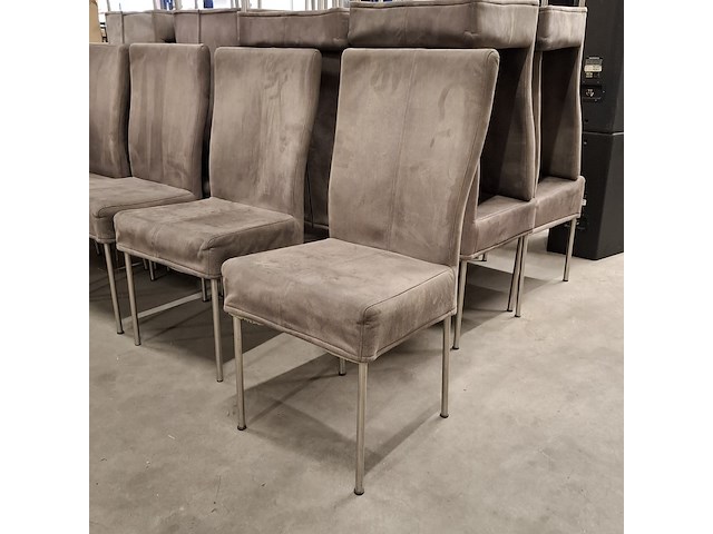 Ca. 24x eettafel stoelen, grijs skai - afbeelding 3 van  9