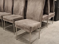 Ca. 24x eettafel stoelen, grijs skai - afbeelding 3 van  9
