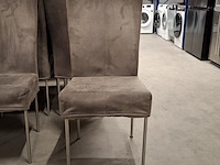 Ca. 24x eettafel stoelen, grijs skai - afbeelding 4 van  9