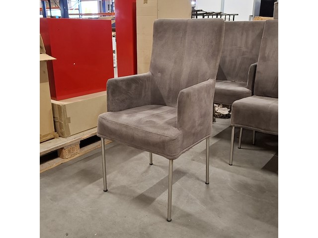 Ca. 24x eettafel stoelen, grijs skai - afbeelding 5 van  9