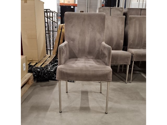 Ca. 24x eettafel stoelen, grijs skai - afbeelding 6 van  9