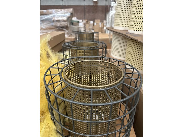 Ca. 24x hanglamp/lampenkap metaal crate & cargo - afbeelding 3 van  5