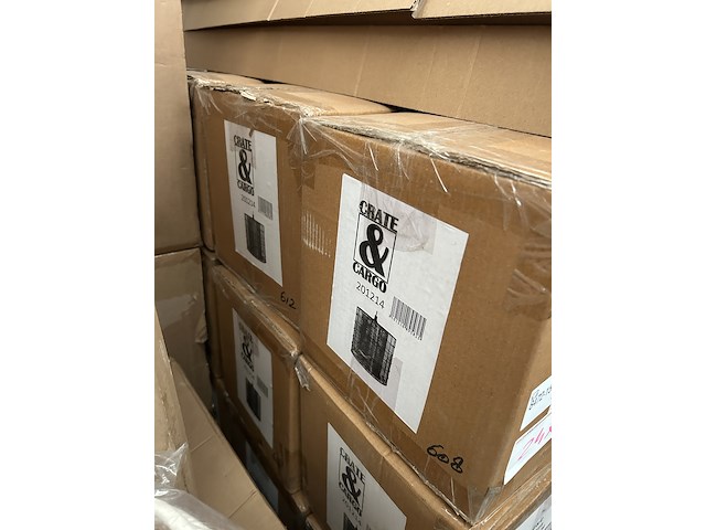 Ca. 24x hanglamp/lampenkap metaal crate & cargo - afbeelding 4 van  5