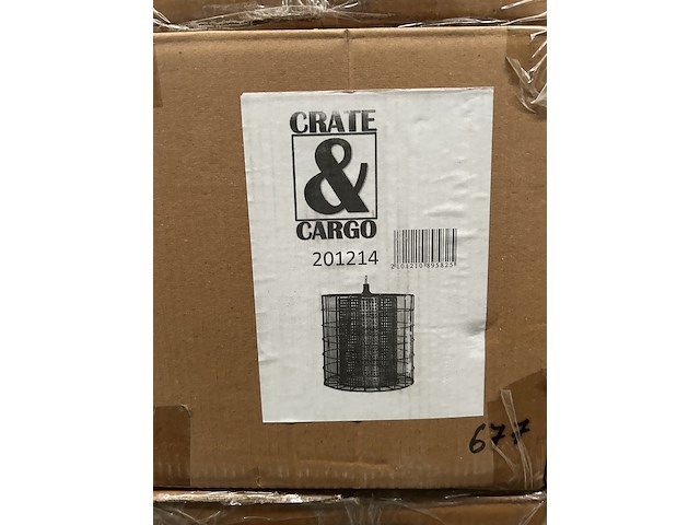 Ca. 24x hanglamp/lampenkap metaal crate & cargo - afbeelding 5 van  5