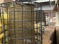 Ca. 24x hanglamp/lampenkap metaal crate & cargo - afbeelding 2 van  4