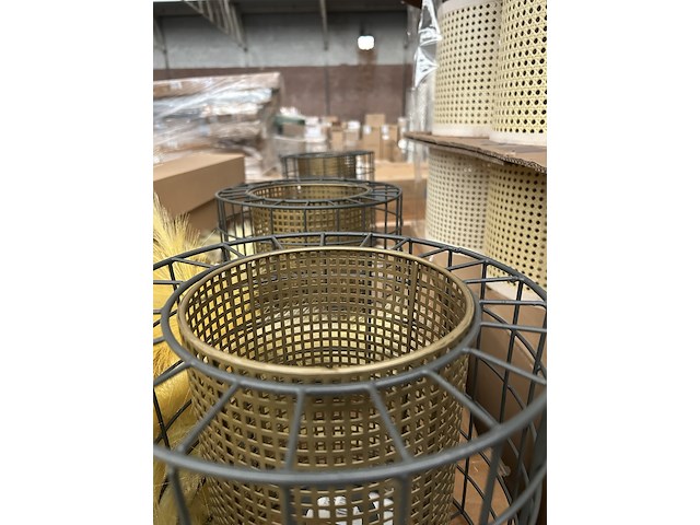 Ca. 24x hanglamp/lampenkap metaal crate & cargo - afbeelding 3 van  4