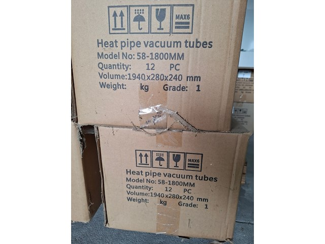 Ca. 24x heat pipe vacuüm tube, resolar, 58-1800mm - afbeelding 3 van  3