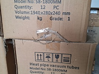 Ca. 24x heat pipe vacuüm tube, resolar, 58-1800mm - afbeelding 3 van  3