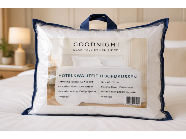 Ca. 24x hotel hoofdkussen goodnight, 60x70cm - afbeelding 1 van  2