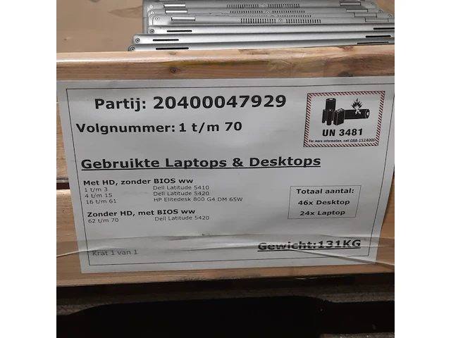 Ca. 24x laptop, dell, o.a. latitude 5410 - afbeelding 14 van  14