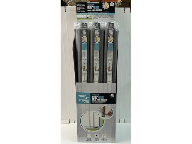 Ca. 24x luxe tochtstoppers, antraciet en lichtgrijs, 92 cm - afbeelding 1 van  2