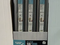Ca. 24x luxe tochtstoppers, antraciet en lichtgrijs, 92 cm