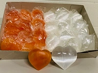 Ca. 24x seleniet hart wit / oranje