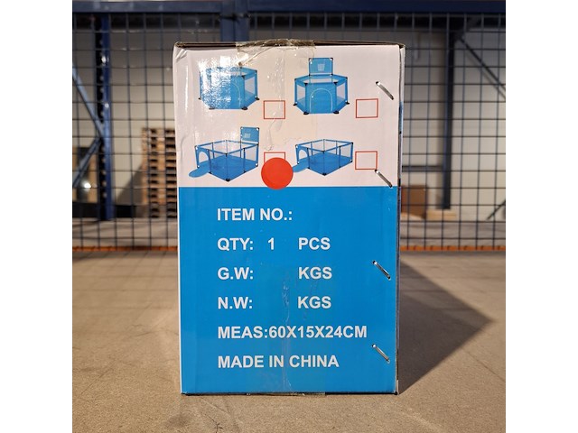 Ca. 24x speelboxen voor kinderen - grondbox - babybox, rood - afbeelding 4 van  6