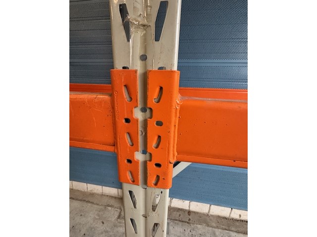 Ca. 25 meter magazijnstelling, oranje/crème - afbeelding 5 van  10