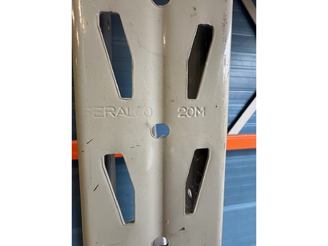 Ca. 25 meter magazijnstelling, oranje/crème - afbeelding 6 van  10