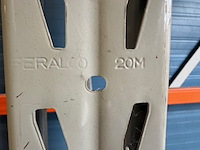 Ca. 25 meter magazijnstelling, oranje/crème - afbeelding 6 van  10