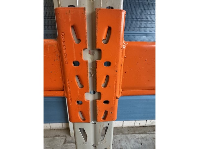 Ca. 25 meter magazijnstelling, oranje/crème - afbeelding 7 van  10