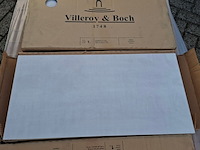 Ca. 25 pak a 6 stuks wandtegel villeroy en boch, metalyn, pearl beige mat