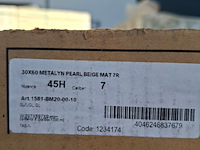 Ca. 25 pak a 6 stuks wandtegel villeroy en boch, metalyn, pearl beige mat - afbeelding 5 van  6