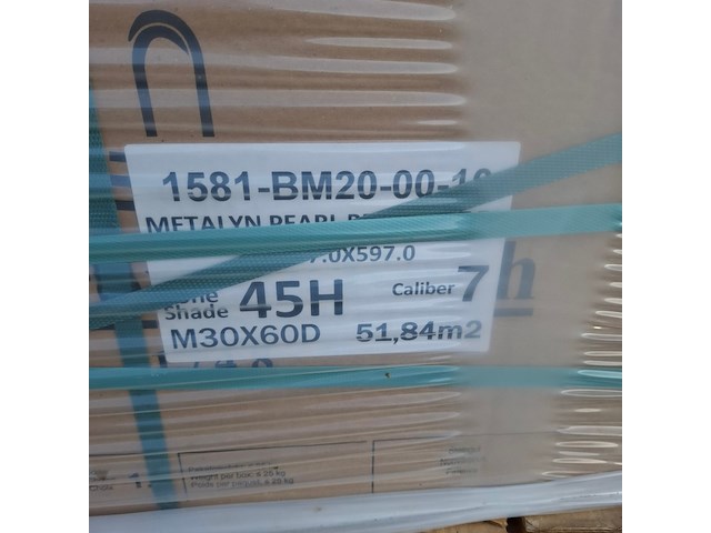 Ca. 25 pak a 6 stuks wandtegel villeroy en boch, metalyn, pearl beige mat - afbeelding 6 van  6