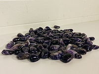 Ca. 2500 gram amethist trommelstenen, paars - afbeelding 1 van  3