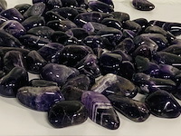 Ca. 2500 gram amethist trommelstenen, paars - afbeelding 3 van  3