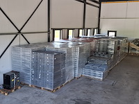 Ca. 2500x stapelbare kratten, 60x40 cm, grijs / chroom - afbeelding 5 van  13
