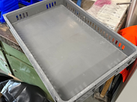 Ca. 2500x stapelbare kratten, 60x40 cm, grijs / chroom - afbeelding 6 van  13