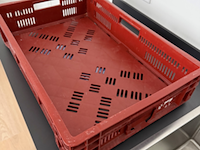 Ca. 2500x stapelbare kratten, 60x40 cm, grijs / chroom - afbeelding 10 van  13