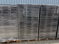 Ca. 2500x stapelbare kratten, 60x40 cm, grijs / chroom - afbeelding 12 van  13