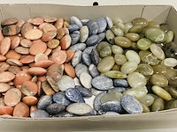 Ca. 250x handsteen rhodoniet/maansteen/lazuliet - afbeelding 5 van  5