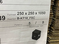 Ca. 250x kokerdozen, bruin, 25x25x105cm - afbeelding 3 van  4